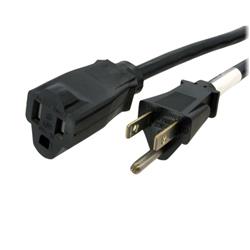 Startech 14 AWG Power Cord Extension - NEMA 5-15R to NEMA 5-15P - 6ft (PAC101146)