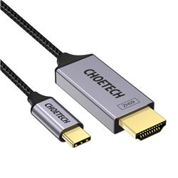 Choetech USB Type C to HDMI V2.0 Cable, 4K@60Hz, Aluminum, 1.8m(Open Box)