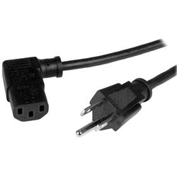 Startech Computer Power Cord - NEMA 5-15P to Right-Angle C13 - 3 ft. (PXT101L3)