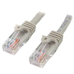 StarTech Gray Snagless Cat5e UTP Patch Cable - 15ft (45PATCH15GR)