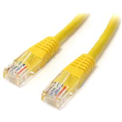 StarTech 1 ft Yellow Molded Cat5e UTP Patch Cable M/M (M45PATCH1YL)