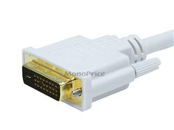 MONOPRICE 10ft 28AWG DisplayPort to DVI Cable, White