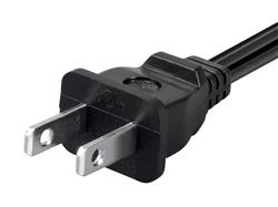 MONOPRICE Cordon d&#39;alimentation - Non polarisé NEMA 1-15P vers IEC 60320 C7, Noir