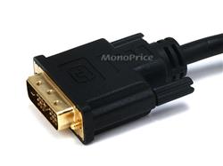 MONOPRICE 3ft 28AWG High Speed HDMI to DVI Adapter Cable, Black