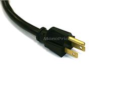 Séparateur de cordon d'alimentation Monoprice - NEMA 5-15P à 2x NEMA 5-15R, 16AWG, 13A / 1625W, 3 broches, noir, 1,2 pi