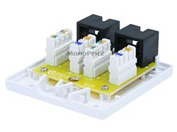 Monoprice Surface Mount Box Cat6 Double(Open Box)