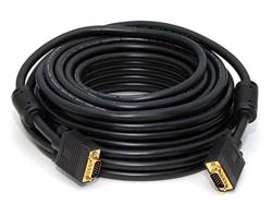 Monoprice 35ft Super VGA M/M CL2 Rated (For In-Wall Installation) Cable with Ferrites (Gold Plated)