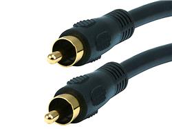 Monoprice 6ft Coaxial Audio/Video RCA Cable M/M RG59U 75ohm (for S/PDIF, Digital Coax, Subwoofer & Composite Video)