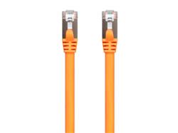 Monoprice Entegrade Series Cat7 Double Shielded (S/FTP) Ethernet Patch Cable - Snagless RJ45, 600MHz, 10G, 26AWG, 2ft, Orang...
