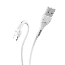 HOCO Cable USB to Type-C “X37 Cool power” charging data sync, 1 meter, White