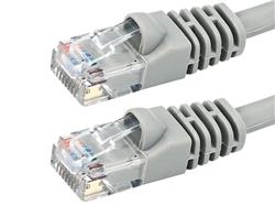 Monoprice Cat6 Ethernet Patch Cable - Snagless RJ45, Stranded, 550Mhz, UTP, Pure Bare Copper Wire, 24AWG, 25ft, Grey