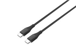 iCAN Premium USB Type-C to Type-C Cable, Fast Charging, 100W(20V/5A) , 480Mbps, Nylon Braided, M/M, 6FT, Black(Open Box)