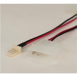 iCAN Internal Computer Power Cord for Fan, 4-pin (M) to 3-pin (M)