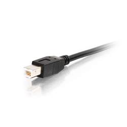 Cables To Go USB A/B Active Cable (Center Booster Format) - USB for Hard Drive, Printer, Interactive Whiteboard - 25 ft - 1 x T