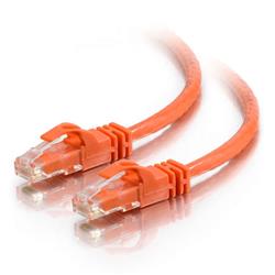 Cables To Go Cat6 Snagless Unshielded (UTP) Network Crossover Patch Cable - Orange 7ft (27892)