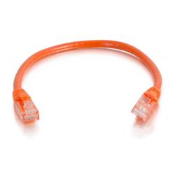 Câble de raccordement de réseau non blindé Cat5e de Cables To Go à dégagement rapide sans accrocs, orange