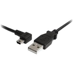 STARTECH USB-A Cable - Left Angle USB Mini-B (USB2HABM3LA)