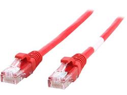 C2G Cat5e Snagless UTP Cable- Red 5ft