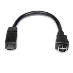 STARTECH 6in Micro USB to Mini USB M/F (UUSBMUSBMF6)