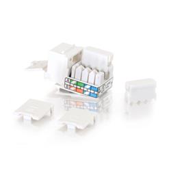 Cables To Go 90° Cat5E RJ45 UTP Keystone Jack - White (35201)