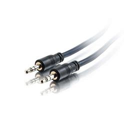 Cables To Go 35 ft Stereo Audio Cable |1 x Mini-phone Male Stereo Audio , 1 x Mini-phone Male Stereo Audio , Black (40517)