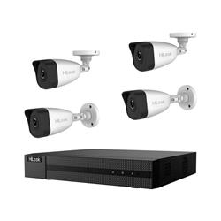 HiLook High-Performance PoE IP Security Camera Kit (IK-4142BH-MH/P)