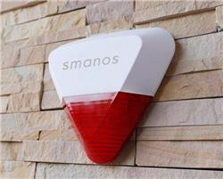 Smanos Wireless Outdoor Strobe Siren  (SS2800) | -effective crime deterrent | -can also work with other accessories such as rem