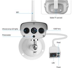 VSTARCAM 2MP 1080P Waterproof IP67 Wireless Outdoor IP Camera - White