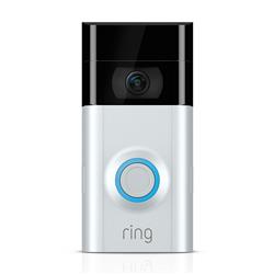 Ring Video Doorbell 2, Wireless -  Satin Nickel