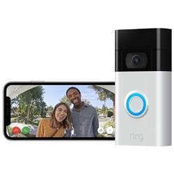 Ring Video Doorbell Wireless (2nd Gen) - Satin Nickel(Open Box)