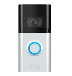 Ring Wi-Fi Video Doorbell 3 Plus, Wire-free,1080p HD Pre-Roll Video Capture, Two-Way Audio, Dual-Band Wi-Fi 2.4gHz/5gHz, Works 