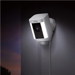 Ring Spotlight Cam Wired HD Security Camera - White