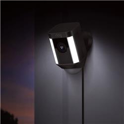 Ring Spotlight Cam Wired HD Security Camera - Black