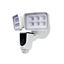 Lorex 1080p Smart Wi-Fi Floodlight Camera, Dual LED 4000 lm, Built-in Siren, Two-Way Audio, IR Night Vision, MicroSD (32G incl,