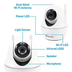 SWANN 1080p Full HD Wireless Wi-Fi Pan & Tilt Security Camera