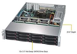 Supermicro Intel Xeon Slver 4208 12x 10TB 12-Bay 2U Rack Storage Server (5029P-E1CTR12L-OTO63)