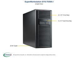 SuperMicro Dual-CPU Intel Xeon Bronze 3204 6-Core 1.9GHz 256GB 2x 960GB SSD Tower Server (7039A-IOTO33)