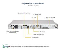 SuperMicro Special-Built Intel 1U Rackmount System  (5019S-M2-OTO14) | Intel i7-6700 3.4GHz CPU - 16GB RAM - 2x 1TB HDD Raid Mi