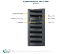 SuperMicro Special-Built Dual-CPU Intel Xeon 5115 10-Core Tower GPU-Optimized Server with 2x nVidia Quadro P5000 16GB Graphics 