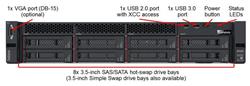 Lenovo ThinkSystem SR590 Intel Xeon Silver 4110 16GB Tower Server - 8x LFF 3.5" Hot-Swap Bays (7X99A03DNA) - 1x Intel Xeon Silv