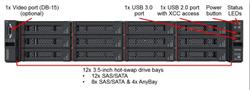 Lenovo ThinkSystem SR590 Intel XeonSilver 4116 32GB Tower Server - 12x LFF Hot-Swap Bays (7X99A038NA) - 1x Intel Xeon Silver 41