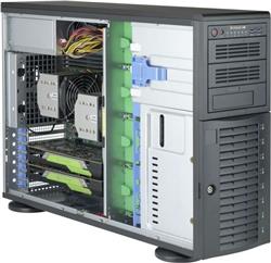 SuperMicro 743AC-1200B-SQ 4U Tower Chassis - 8x 3.5" Hot-Swap Bays 1200W Power Supply (743AC-1200B-SQ)