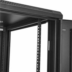 rmoire de rack serveur StarTech de 24U et de 19 pouces - Profondeur réglable de 4 poteaux de 2 à 30 pouces, mobile et verrou...