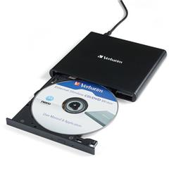 Verbatim External Slimline 8X DVD Writer, M-Disc Ready, USB 2.0