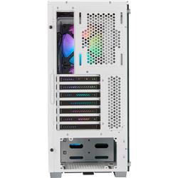 CORSAIR iCUE 220T RGB Airflow Tempered Glass Mid-Tower Smart Case, White(Open Box)