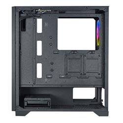 AZZA HIVE 440 ATX Gaming Computer Case, Tempered Glass Side Window, USB3.0 2*USB2.0, 12cm Digital RGB Fan, RGB SYNC with MB, P/