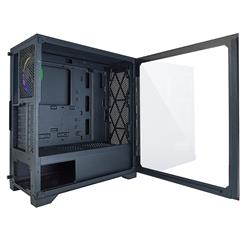 AZZA HIVE 440 ATX Gaming Computer Case, Tempered Glass Side Window, USB3.0 2*USB2.0, 12cm Digital RGB Fan, RGB SYNC with MB, P/