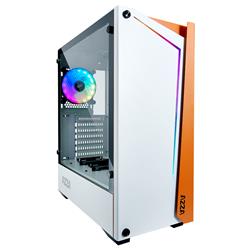 AZZA APOLLO 430 ATX Gaming Computer Case, Tempered Glass Side, White