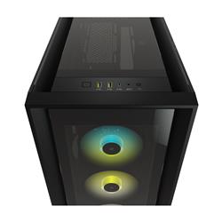 CORSAIR iCUE 5000X RGB Tempered Glass Mid-Tower ATX PC Smart Case