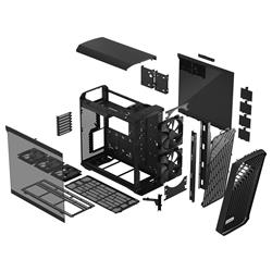 FRACTAL DESIGN Torrent Black E-ATX Tempered Glass Window High-Airflow Mid Tower Computer Case